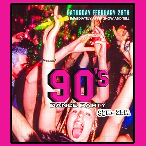 90s Dance Night poster